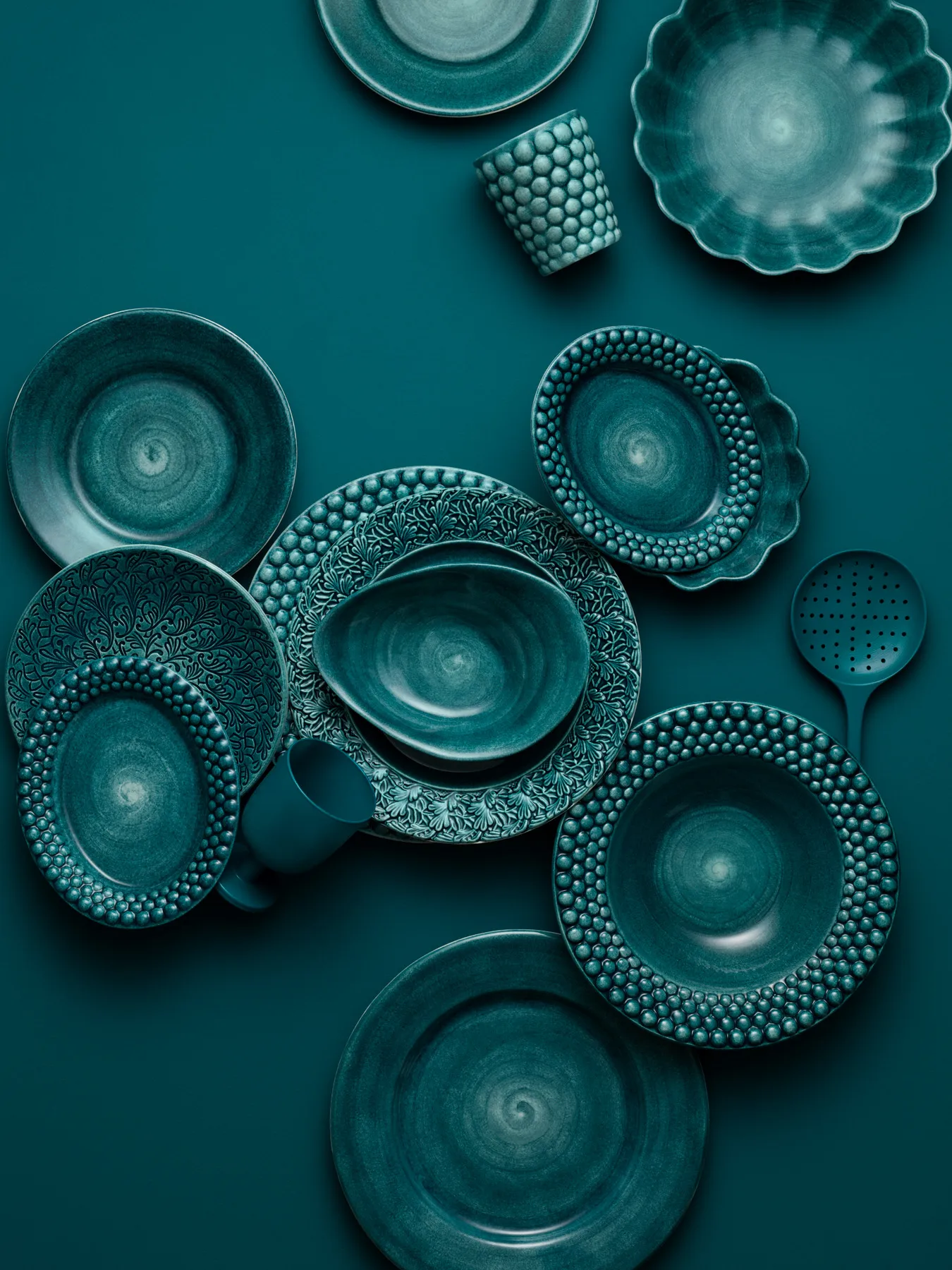 Bubbles ovaal bord, 20 cm, Oceaan Mateus