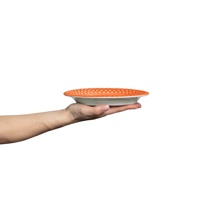 Bubbles ovaal bord, 20 cm, Oranje Mateus