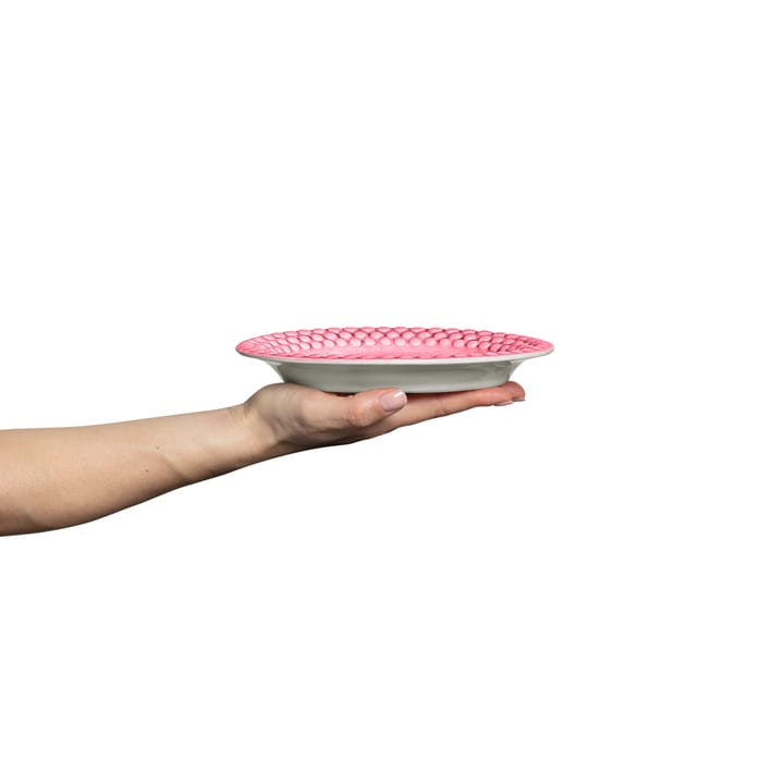 Bubbles ovaal bord, 20 cm, Roze Mateus