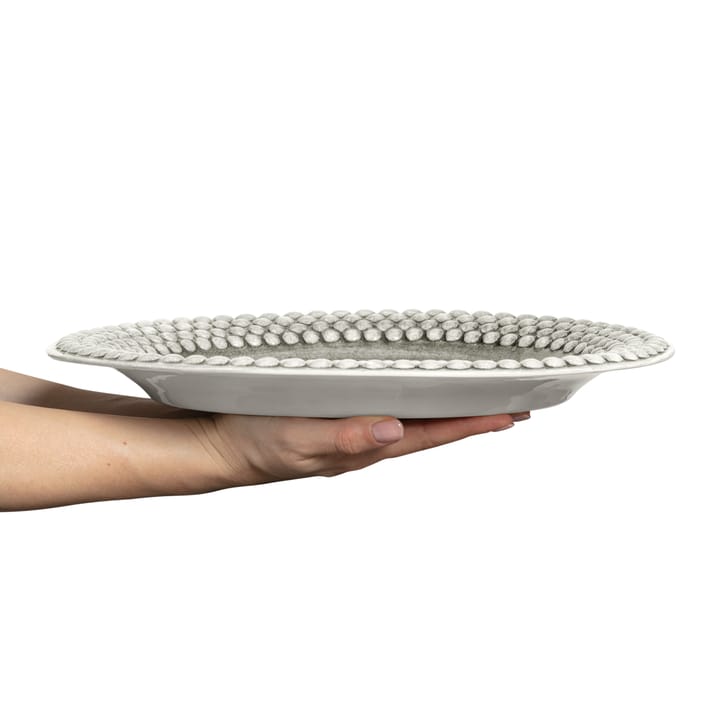 Bubbles ovale schaal, 35 cm, Grijs Mateus