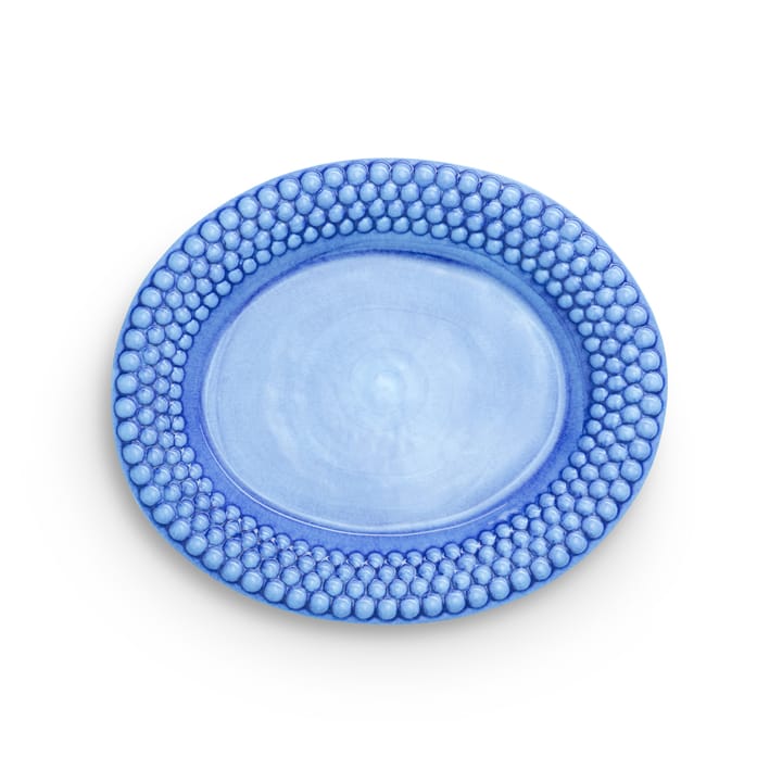 Bubbles ovale schaal, 35 cm - Lichtblauw - Mateus