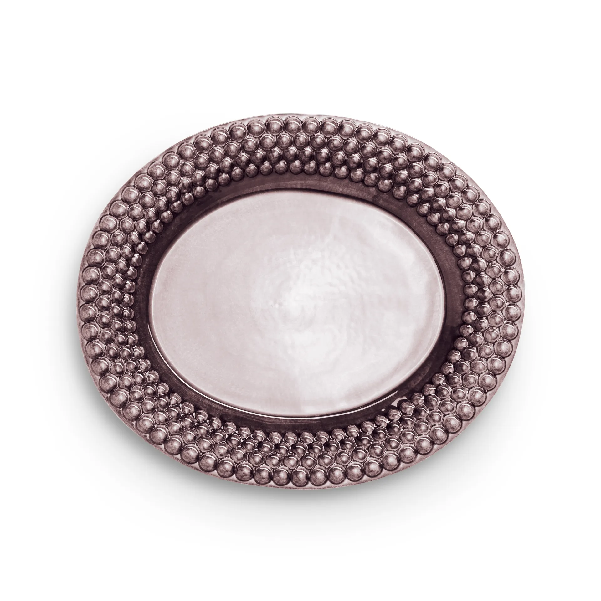 Bubbles ovale schaal, 35 cm, Pruim Mateus