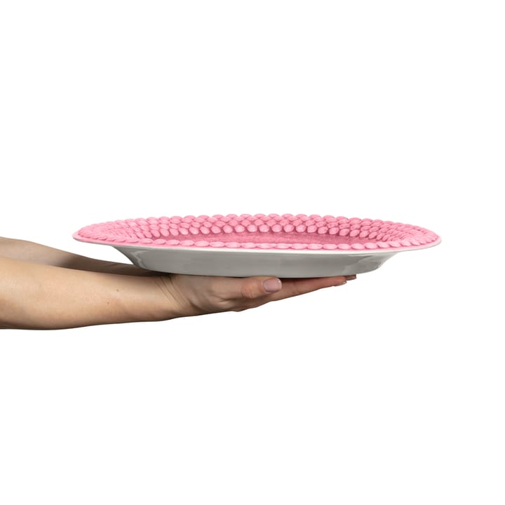 Bubbles ovale schaal, 35 cm, Roze Mateus