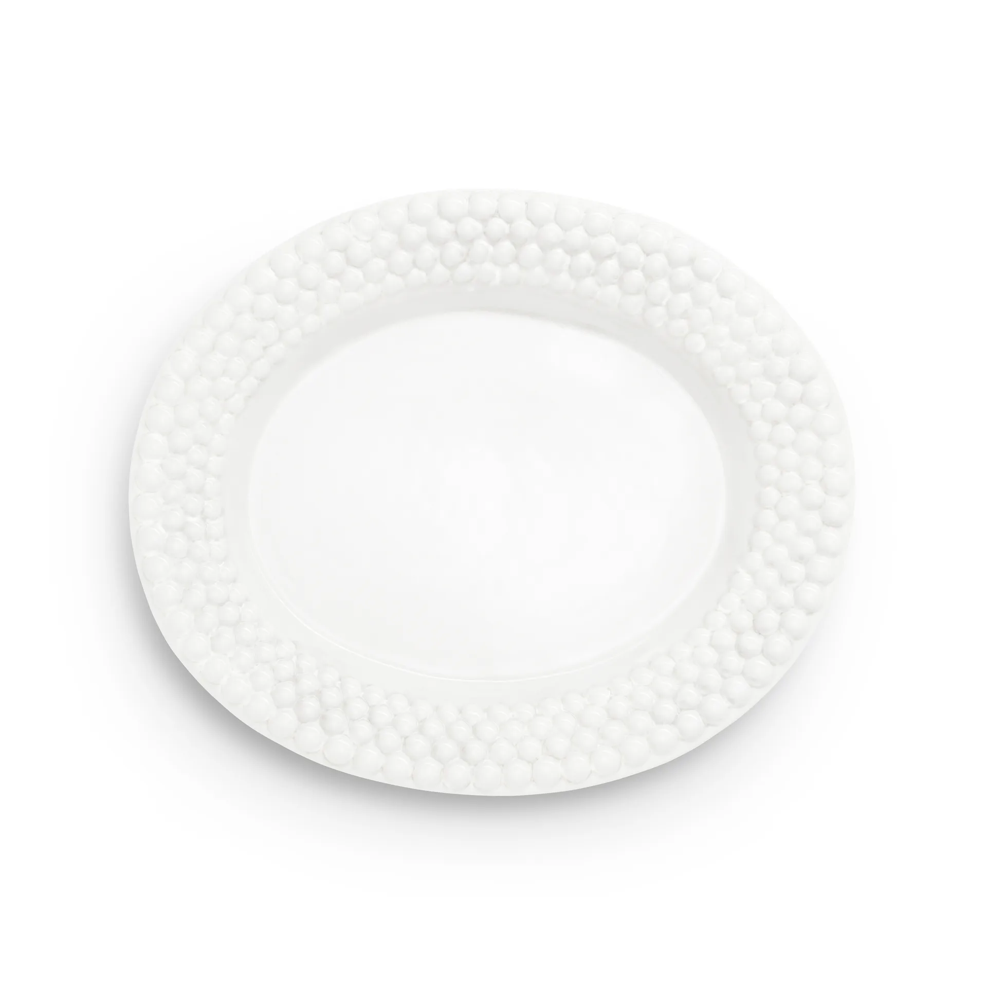 Bubbles ovale schaal, 35 cm, Wit Mateus