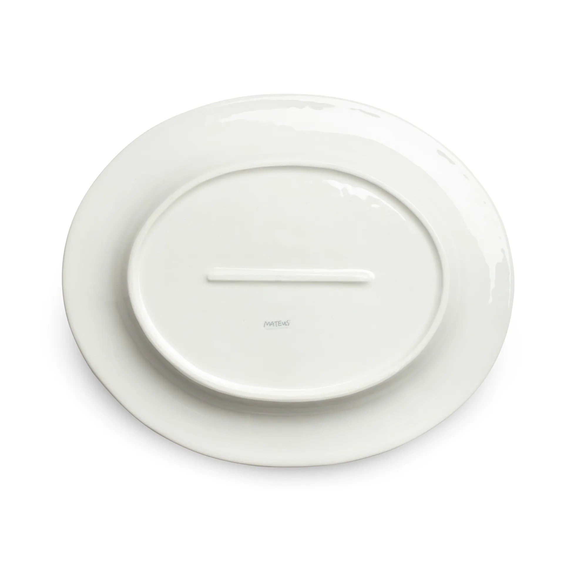 Bubbles ovale schaal, 35 cm, Zand Mateus