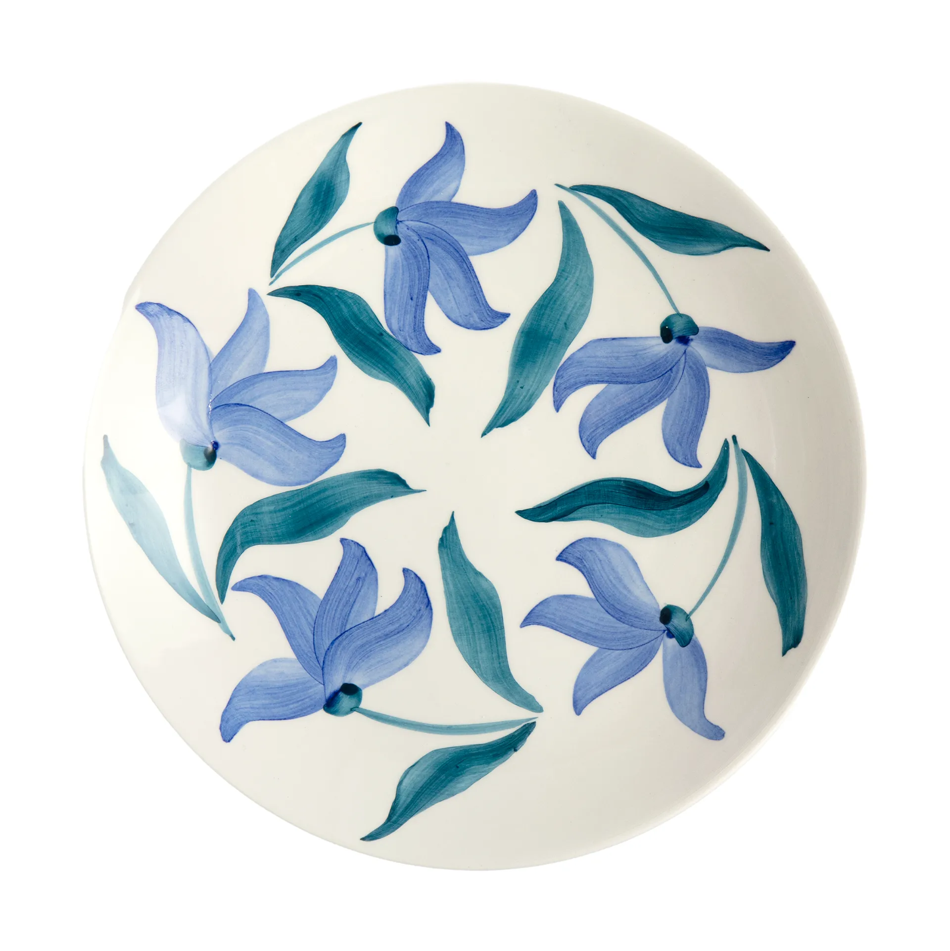 Flowers blossom bord Ø20 cm, Wit Mateus