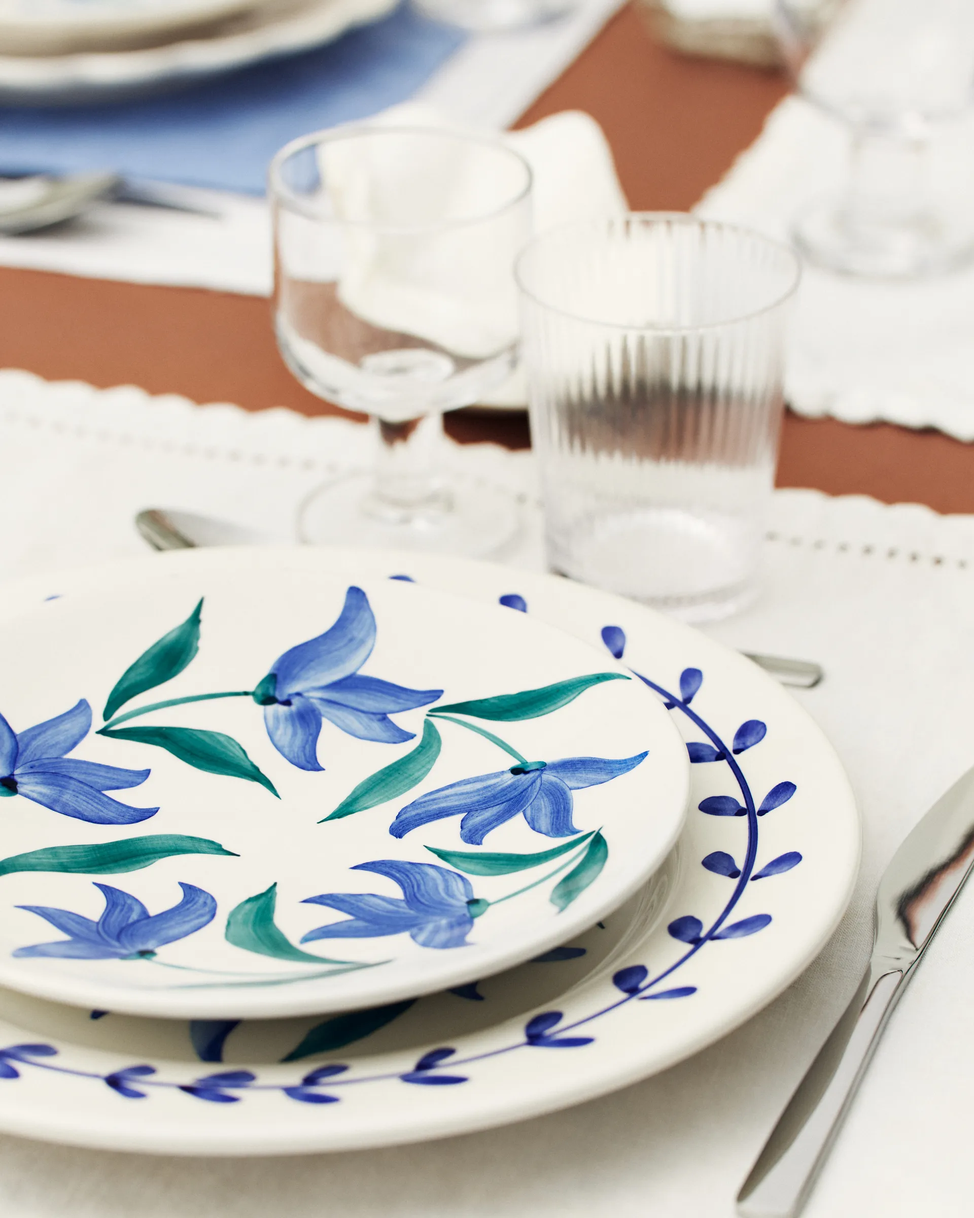 Flowers blossom dinerbord Ø28 cm, Wit Mateus