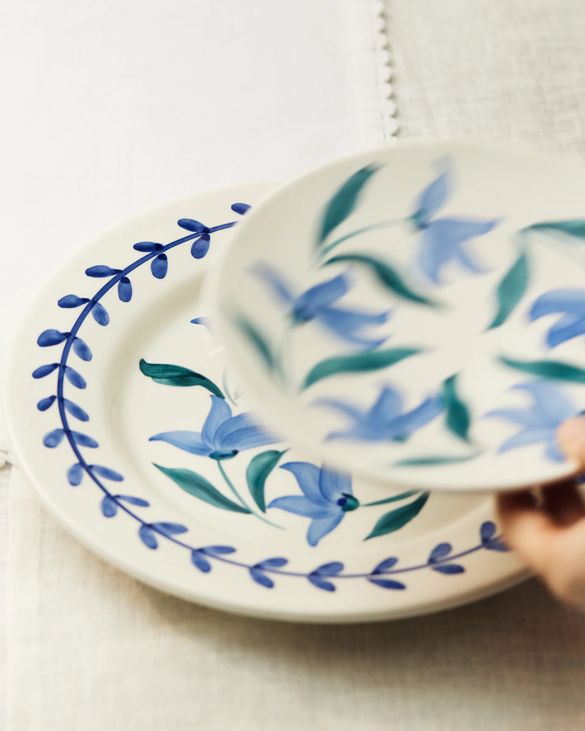 Flowers blossom dinerbord Ø28 cm, Wit Mateus