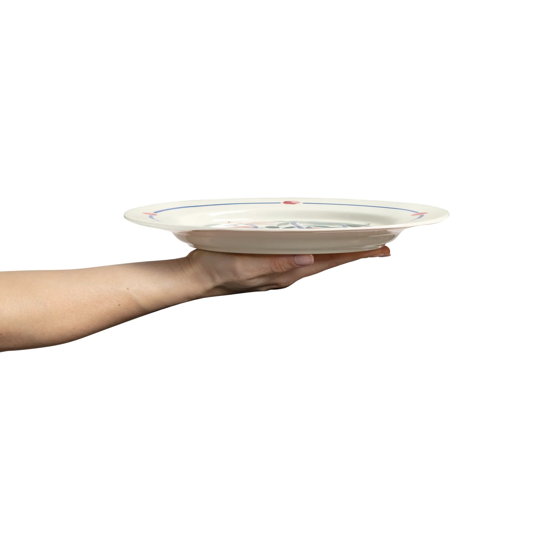 Flowers water lilies dinerbord Ø28 cm, Wit Mateus