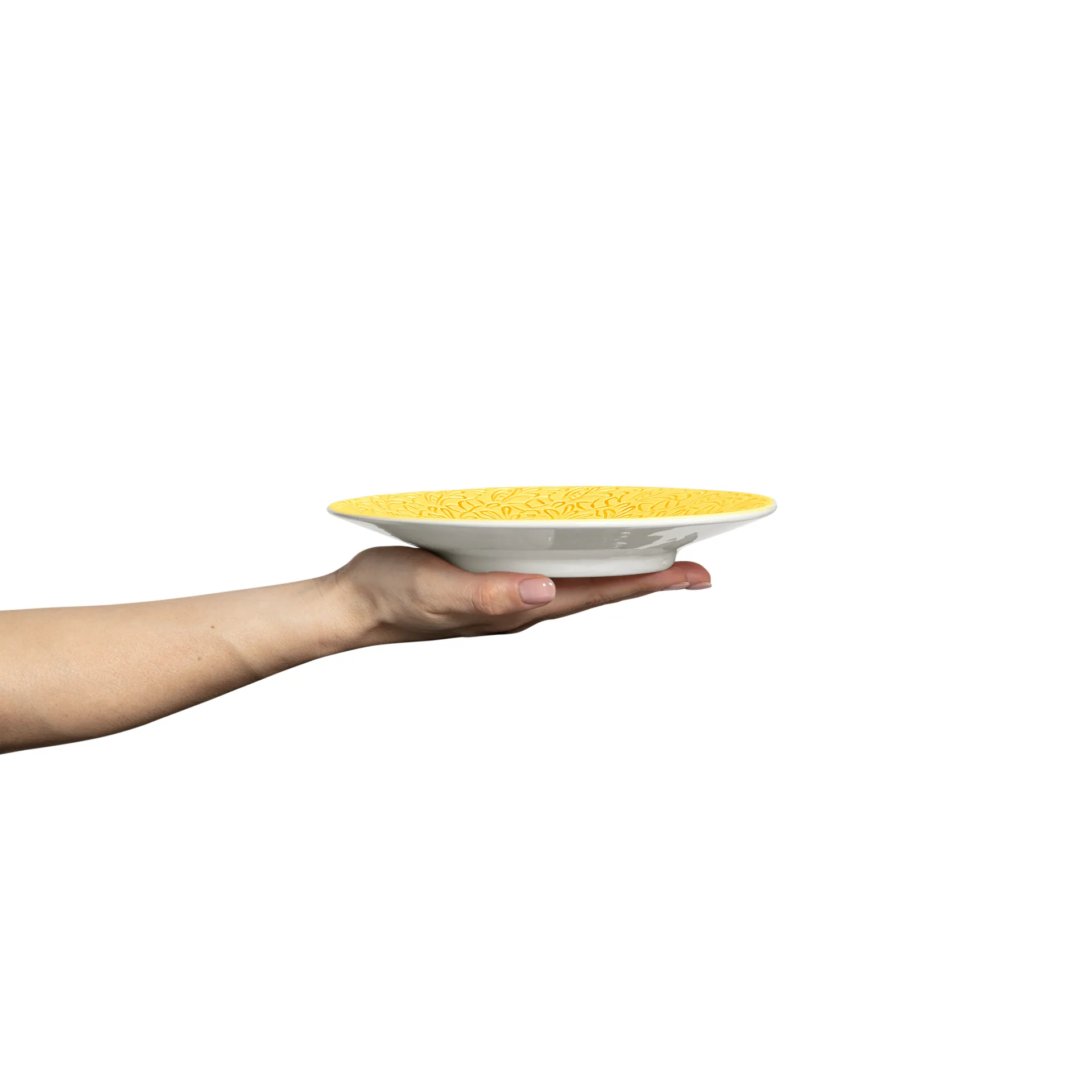 Lace bord, 20 cm, Geel Mateus