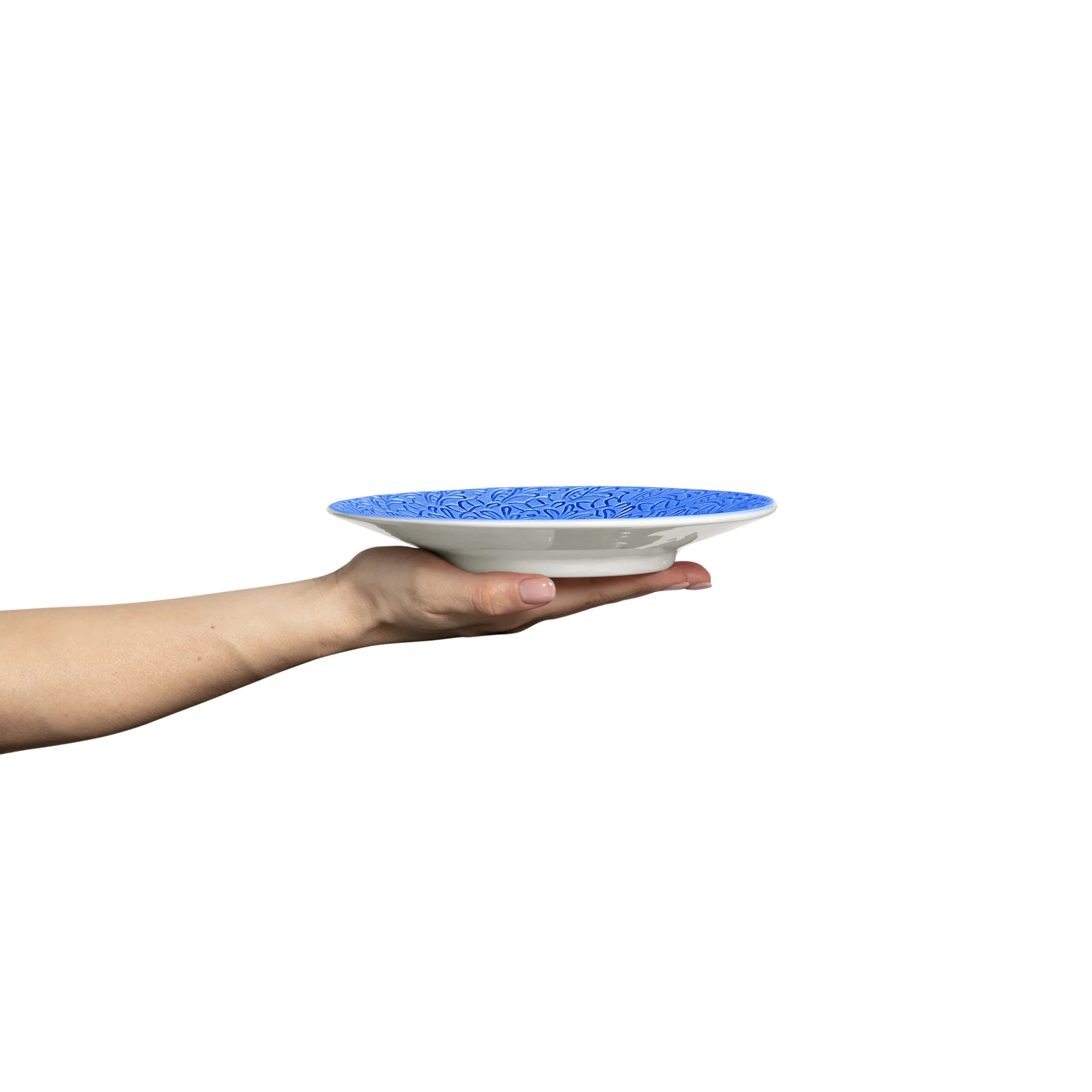 Lace bord, 20 cm, Lichtblauw Mateus