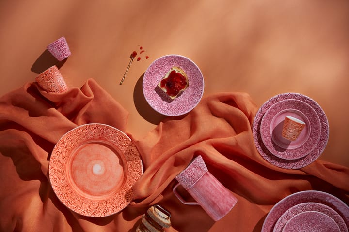 Lace bord, 20 cm - Roze - Mateus
