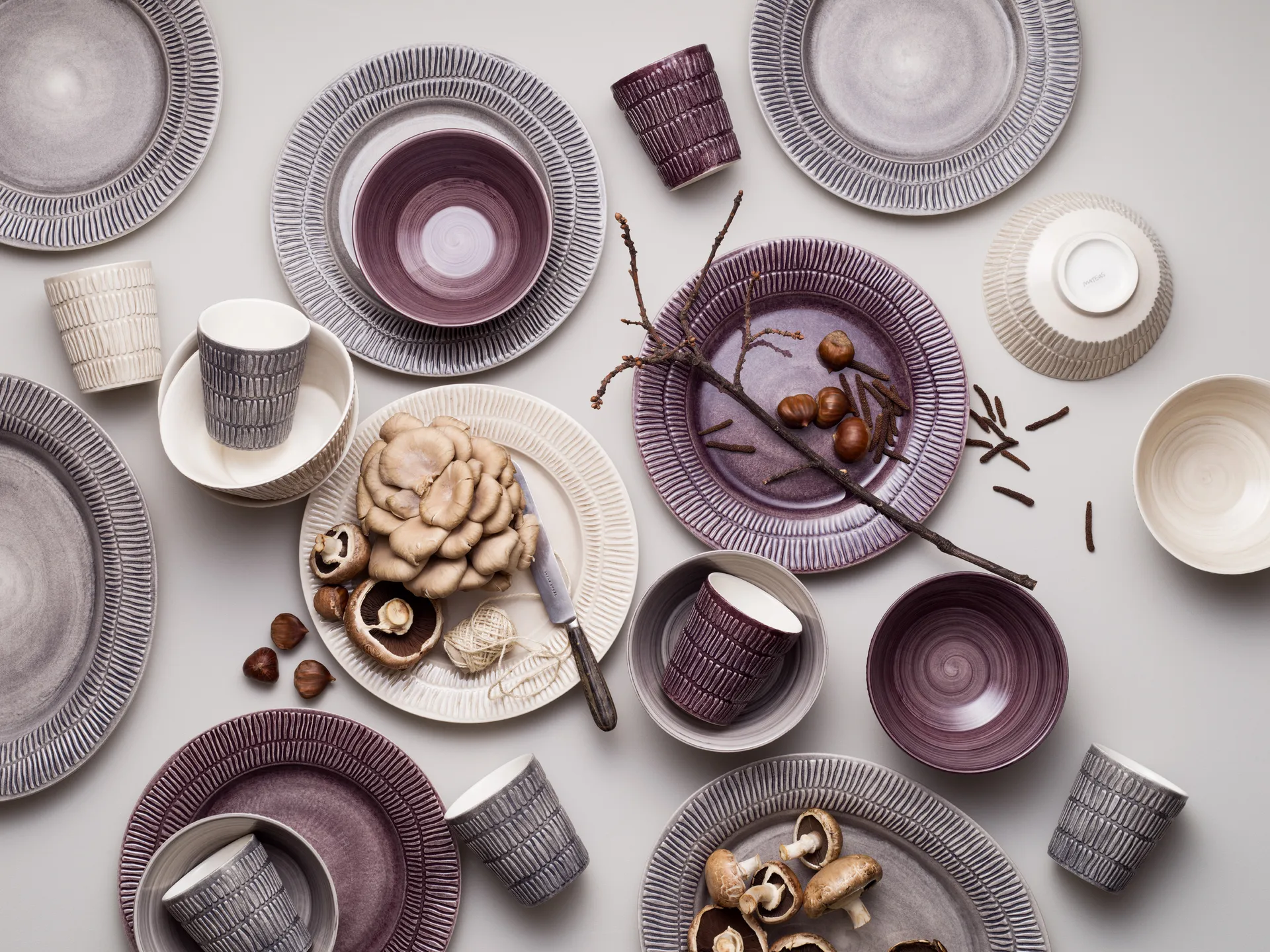 Lace bord, 25 cm, Grijs Mateus