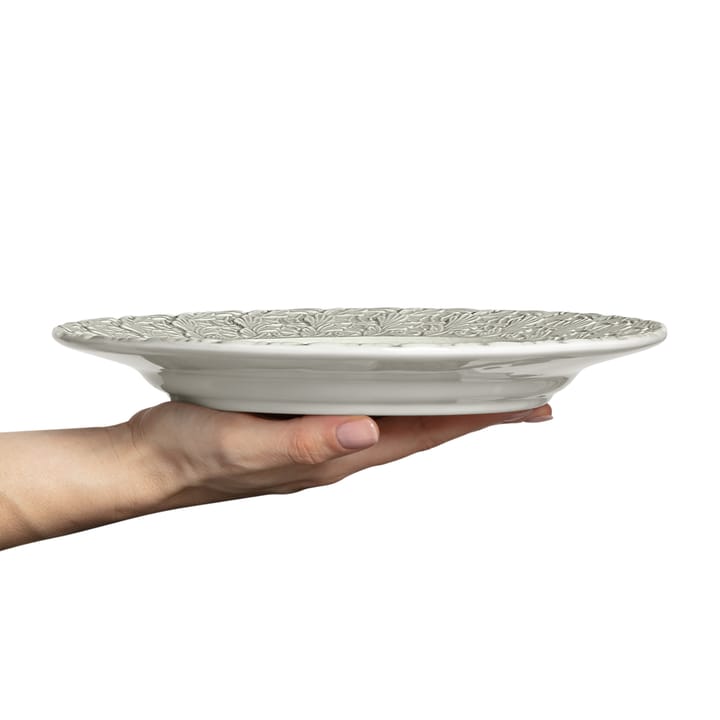 Lace bord, 25 cm, Grijs Mateus