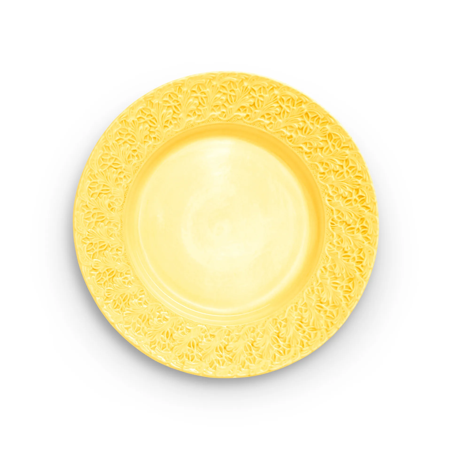 Lace bord, 32 cm, Geel Mateus