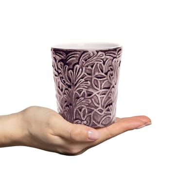 Lace mok, 30 cl - Pruim - Mateus