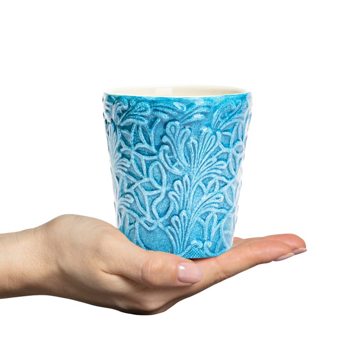 Lace mok, 30 cl, Turquoise Mateus