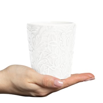 Lace mok, 30 cl - Wit - Mateus