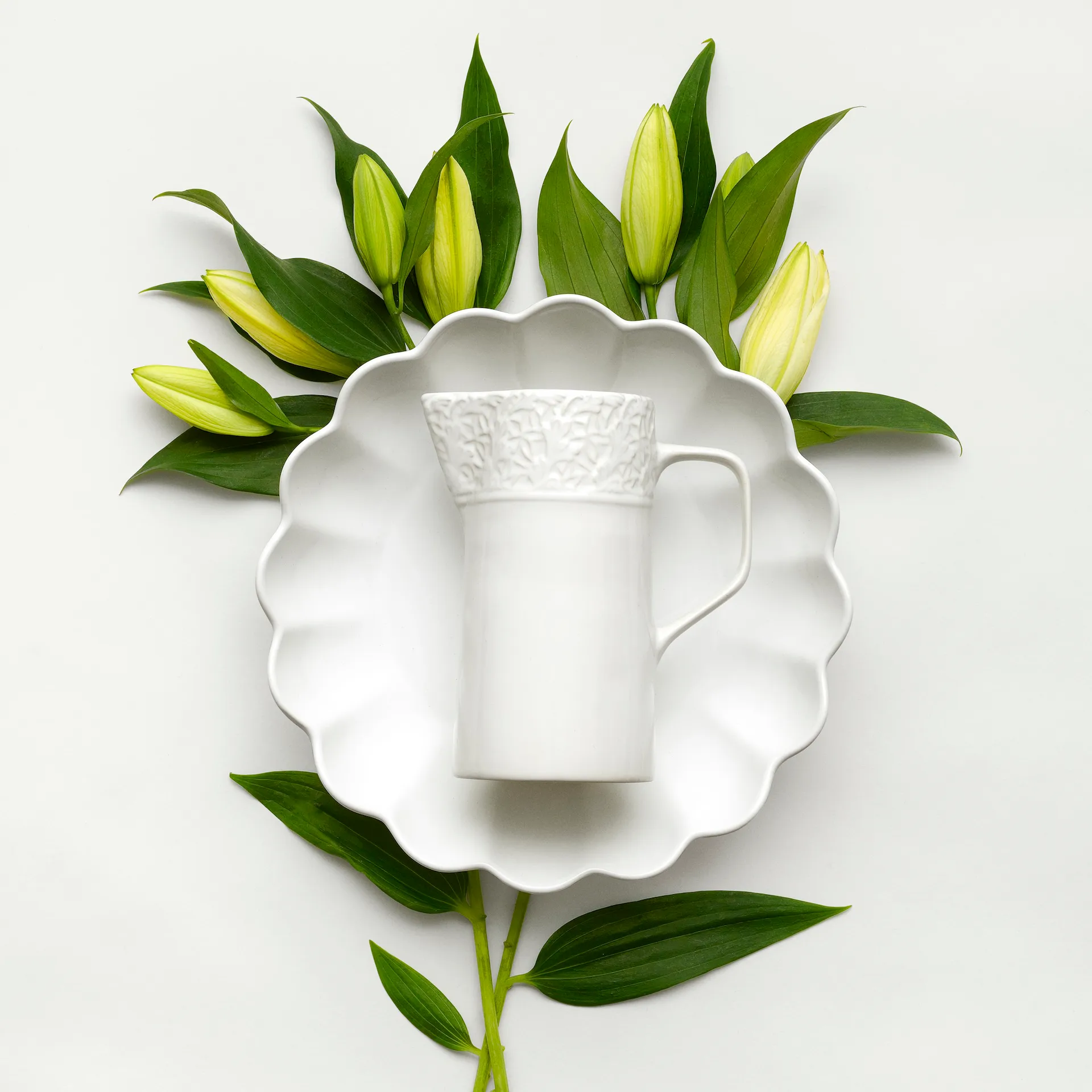 Lace pot, 1,2 L, Wit Mateus