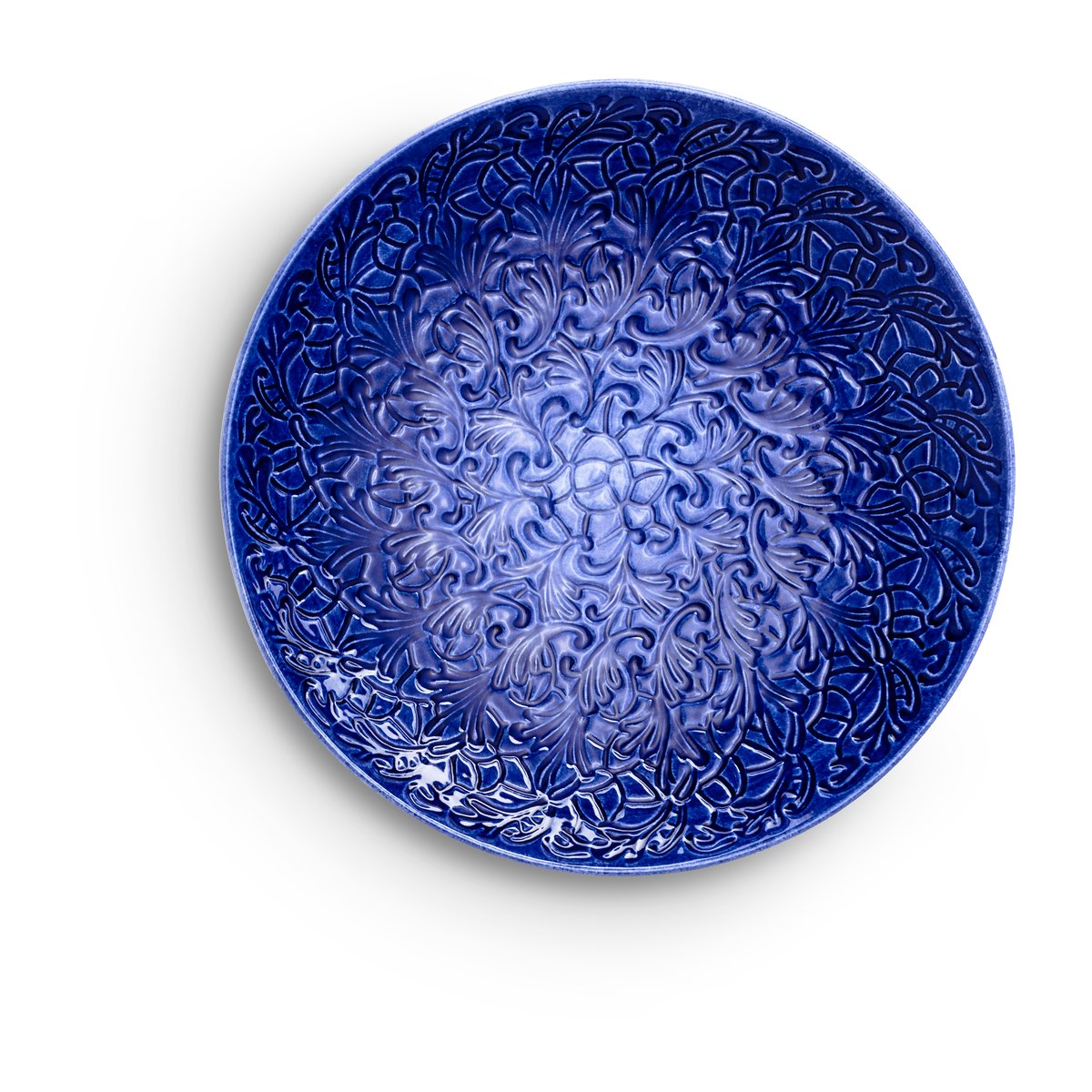 Mateus Lace schaal, 34 cm Blauw