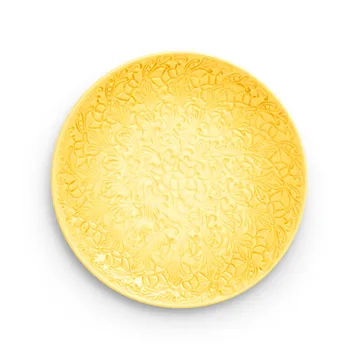 Lace schaal, 34 cm - Geel - Mateus