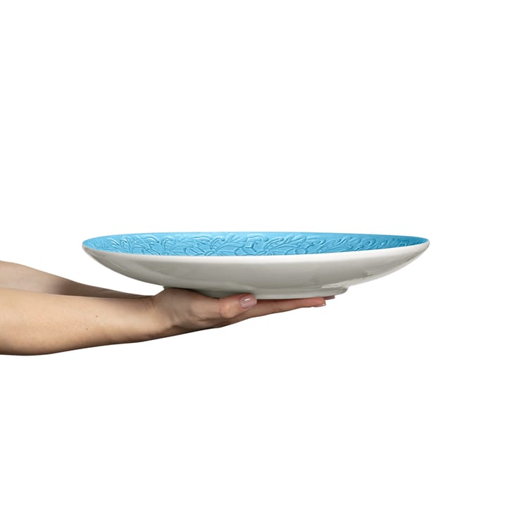 Lace schaal, 34 cm, Turquoise Mateus