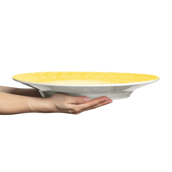 Lace schaal, 42 cm - Geel - Mateus