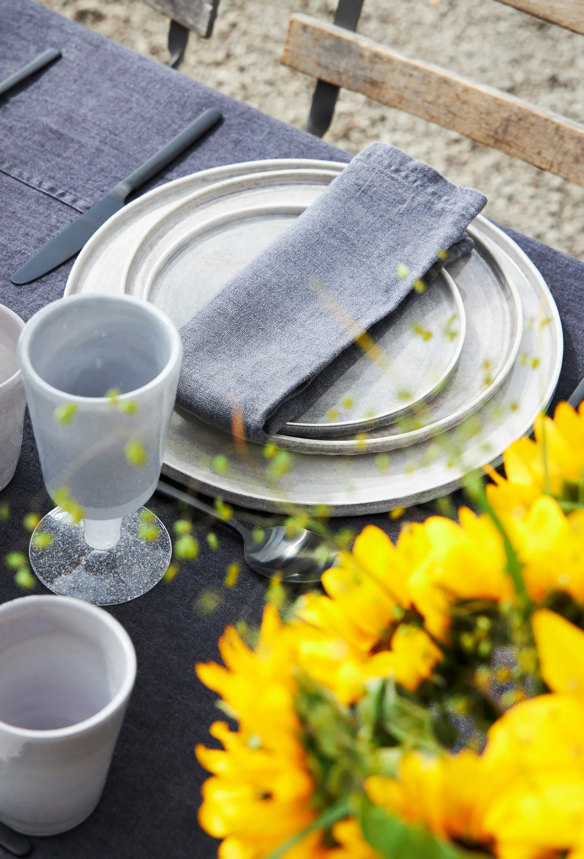 MSY bord, 13 cm, IJsblauw Mateus