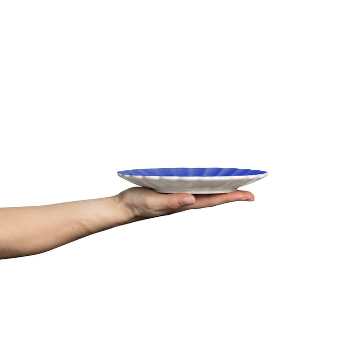 Oyster bord 20 cm, Blauw Mateus