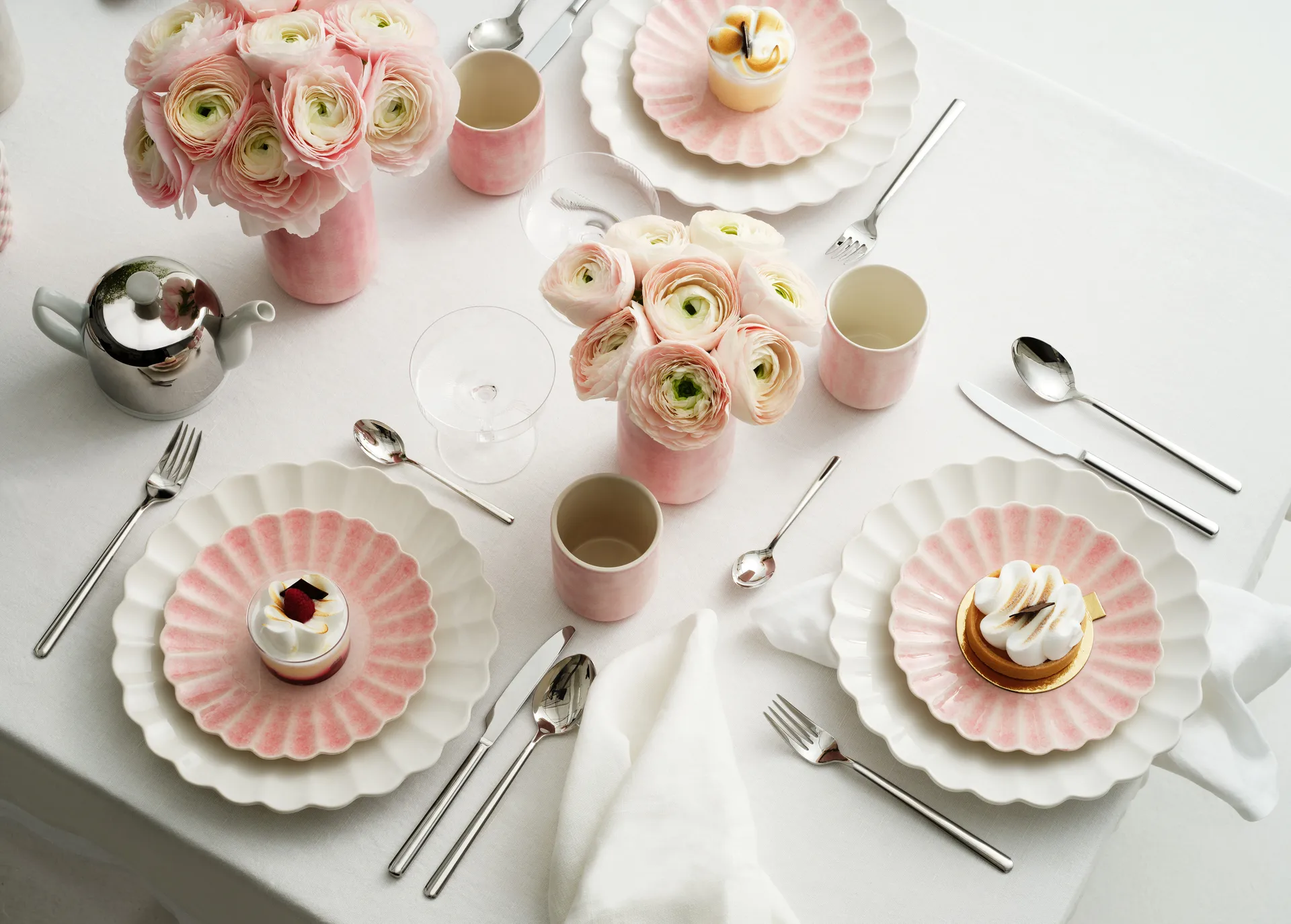 Oyster bord 20 cm, Lichtroze Mateus