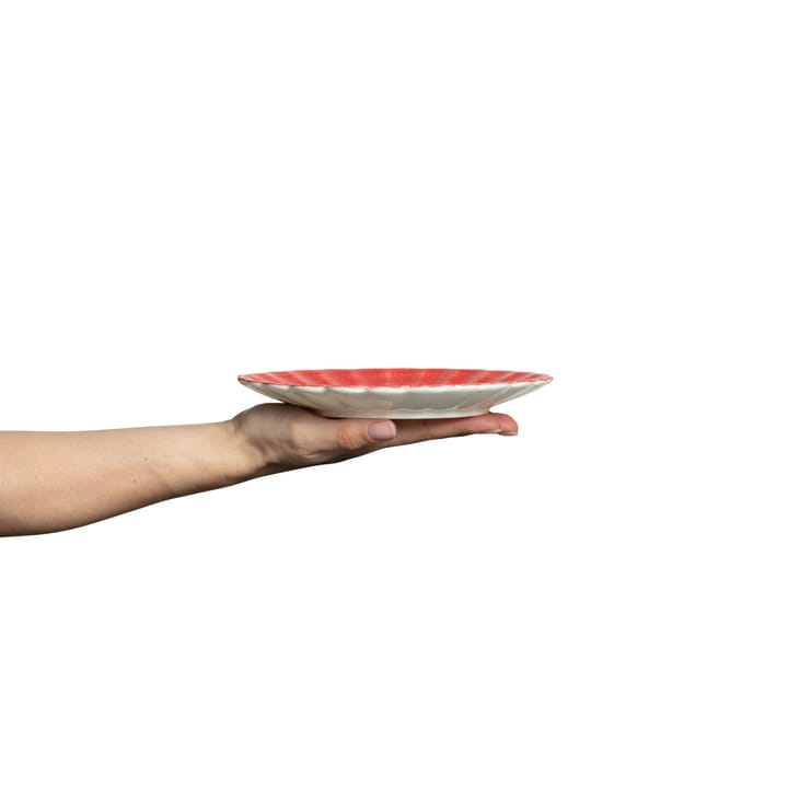 Oyster bord 20 cm, Rood Mateus