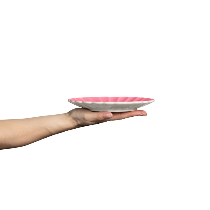 Oyster bord 20 cm, Roze Mateus
