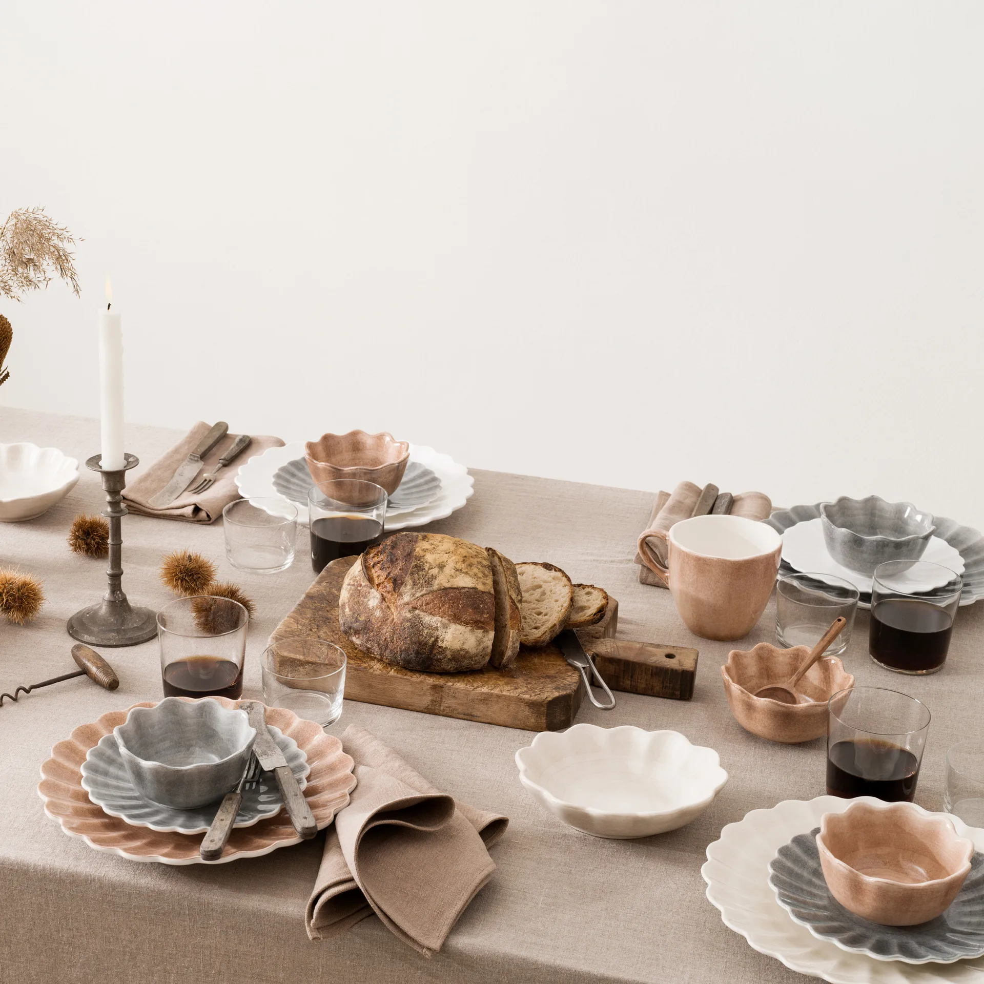 Oyster bord 20 cm, Wit Mateus