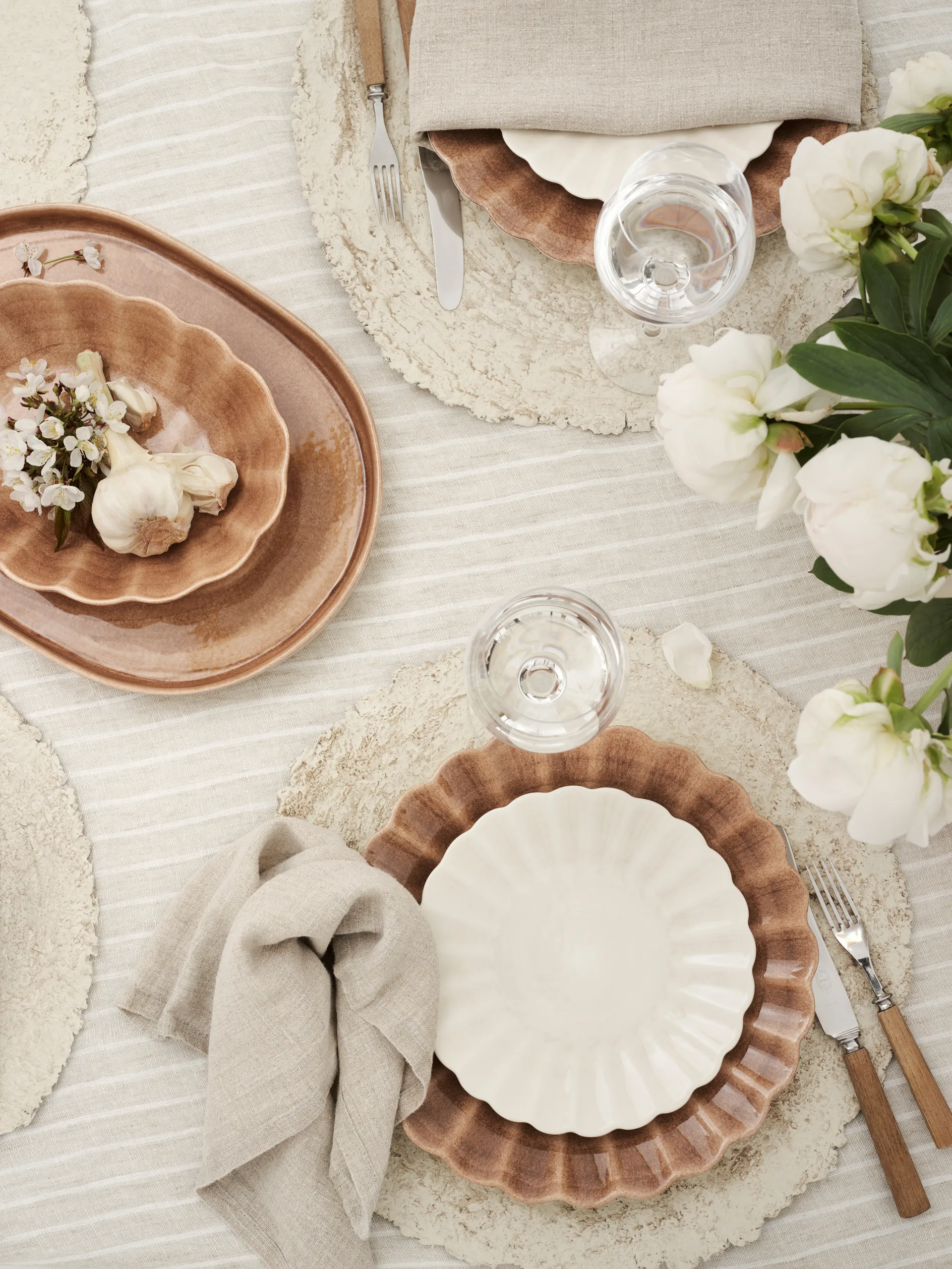 Oyster bord 20 cm, Wit Mateus