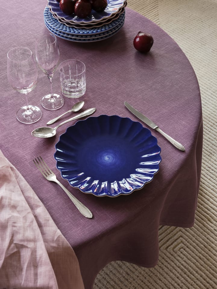 Oyster bord 28 cm, Blauw Mateus