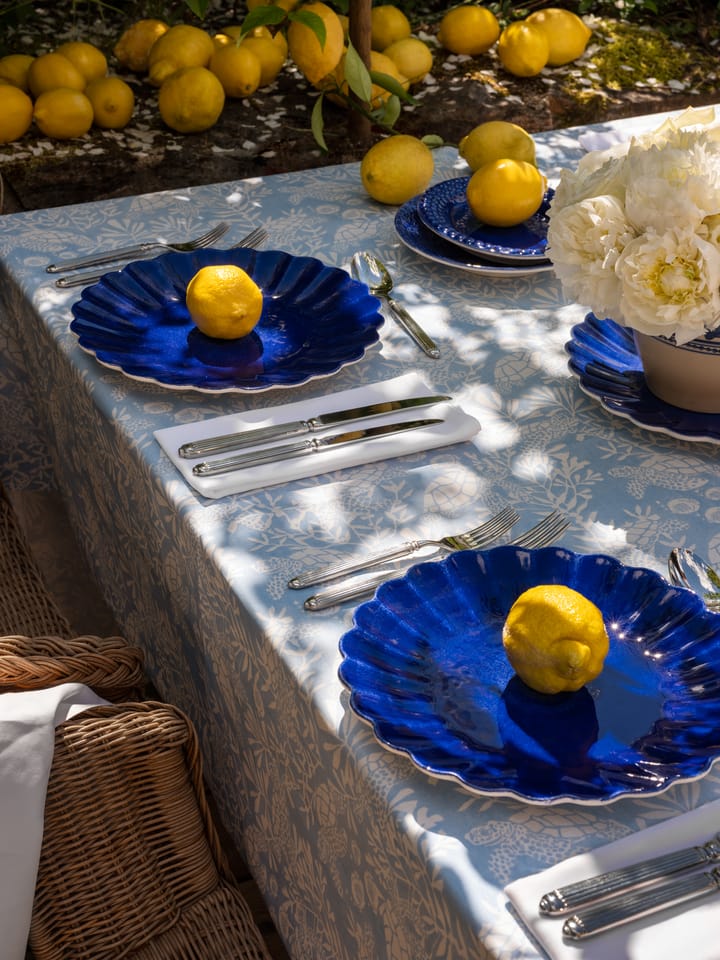 Oyster bord 28 cm, Blauw Mateus
