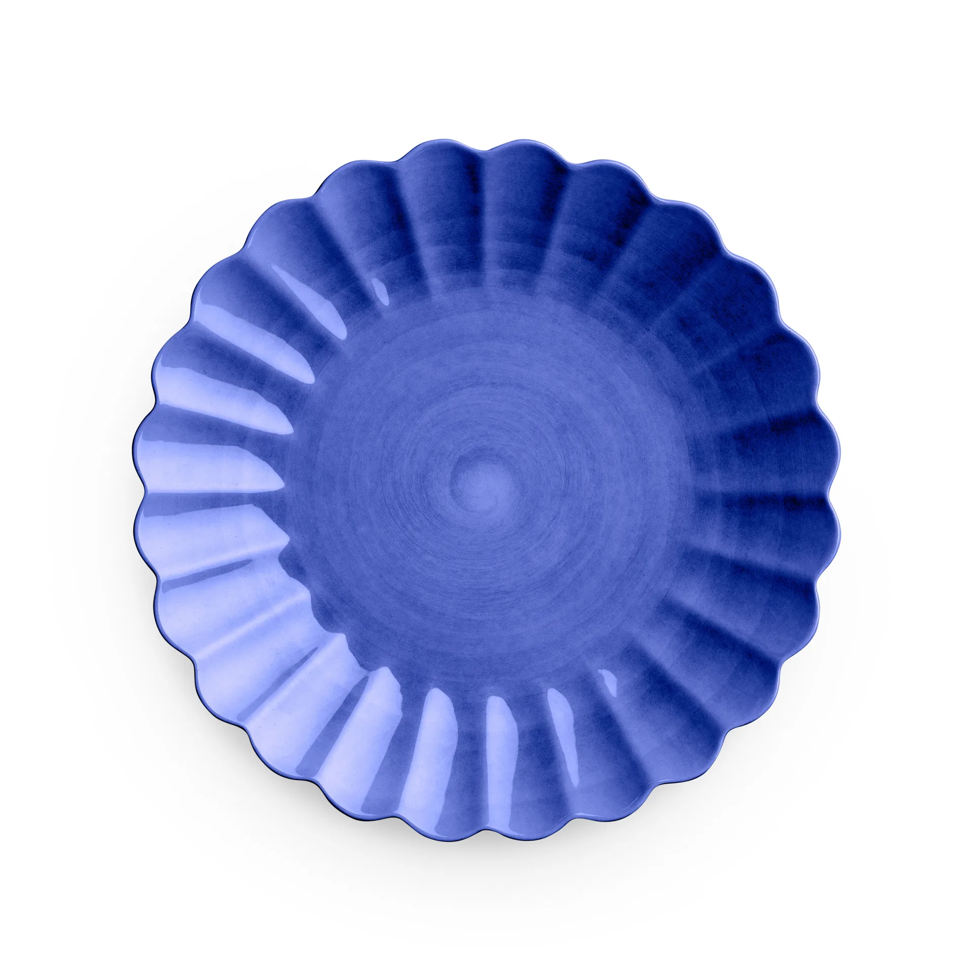 Oyster bord 28 cm, Blauw Mateus