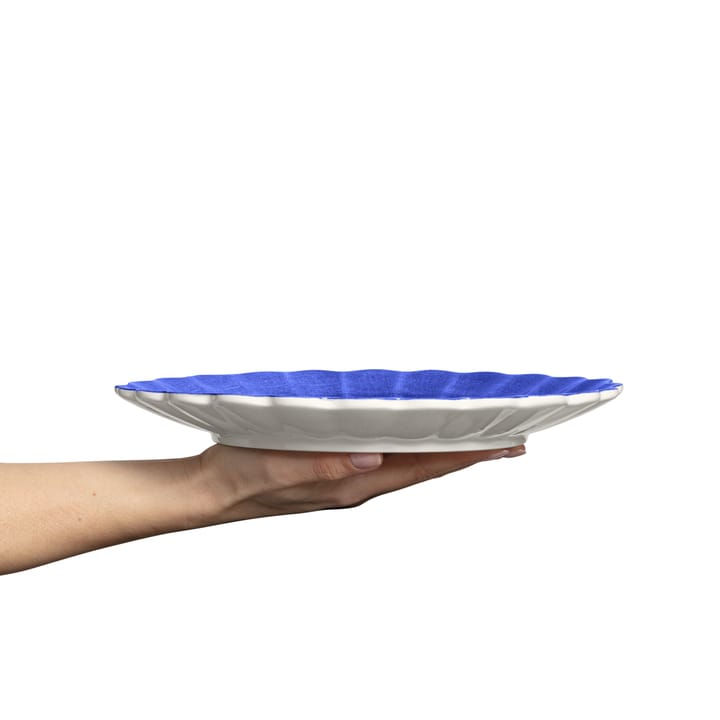 Oyster bord 28 cm, Blauw Mateus