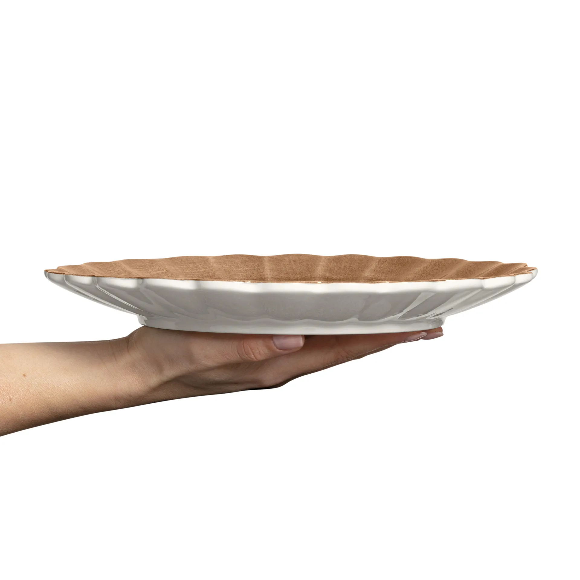 Oyster bord 28 cm, Cinnamon Mateus