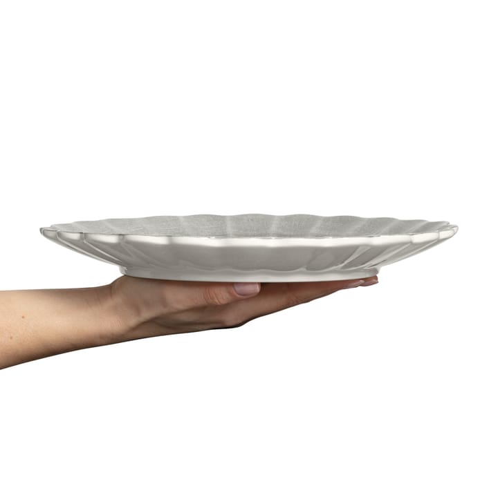 Oyster bord 28 cm, Grijs Mateus