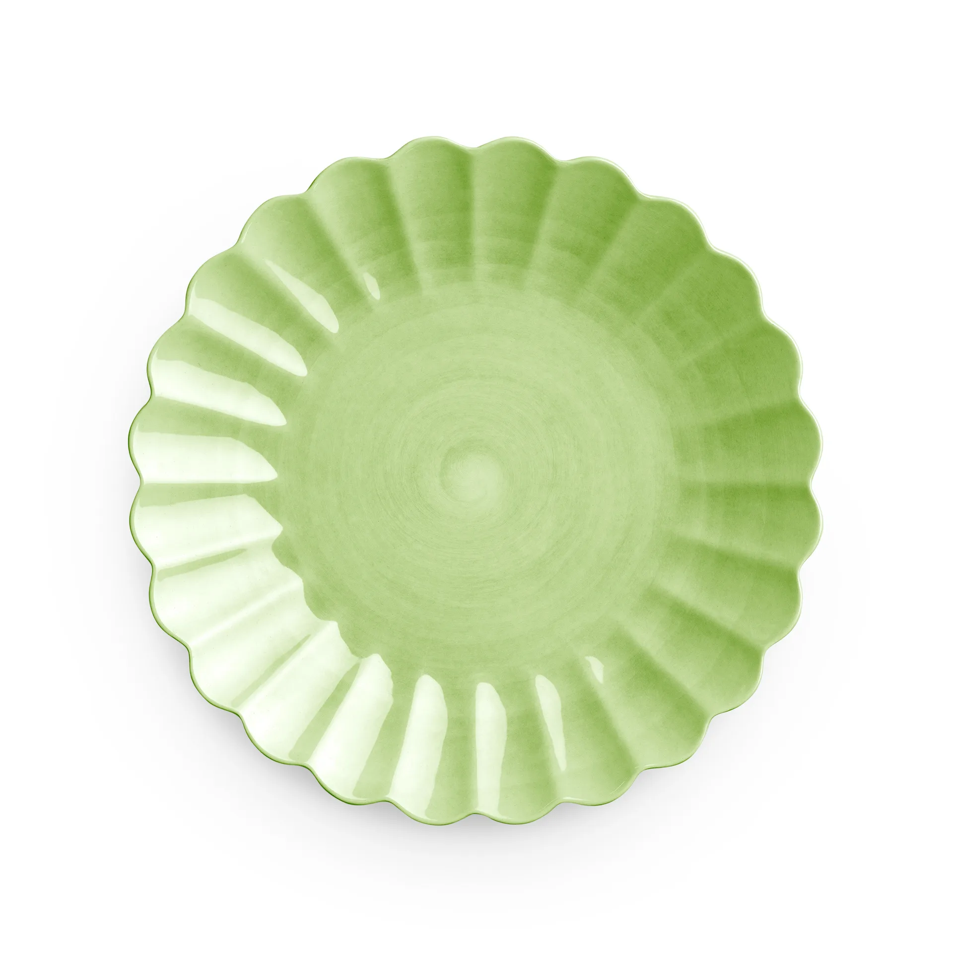 Oyster bord 28 cm, Groen Mateus