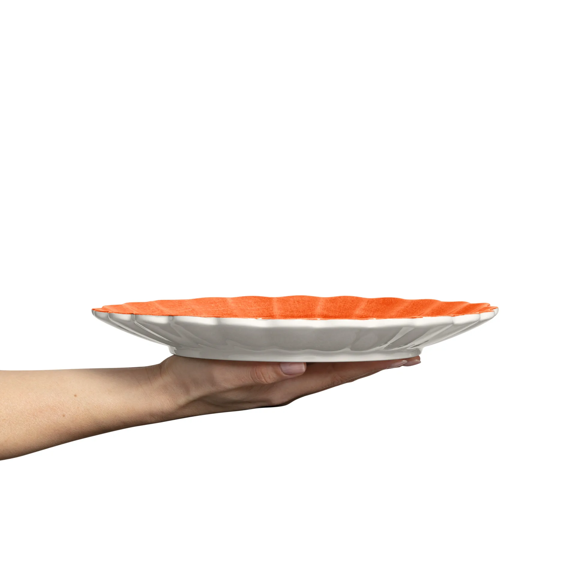Oyster bord 28 cm, Oranje Mateus