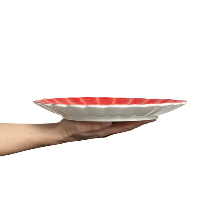 Oyster bord 28 cm, Rood Mateus