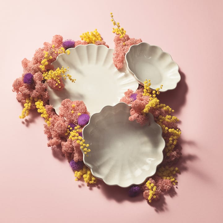 Oyster bord 28 cm, Zand Mateus