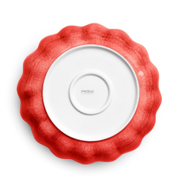 Oyster kom, 24 cm - Rood-Limited Edition - Mateus