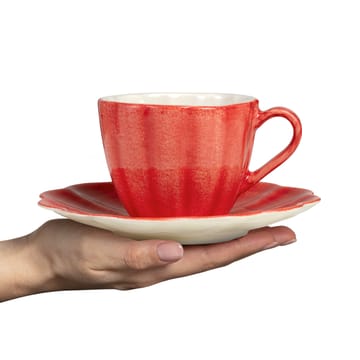 Oyster kop met schotel 25 cl - Rood - Mateus