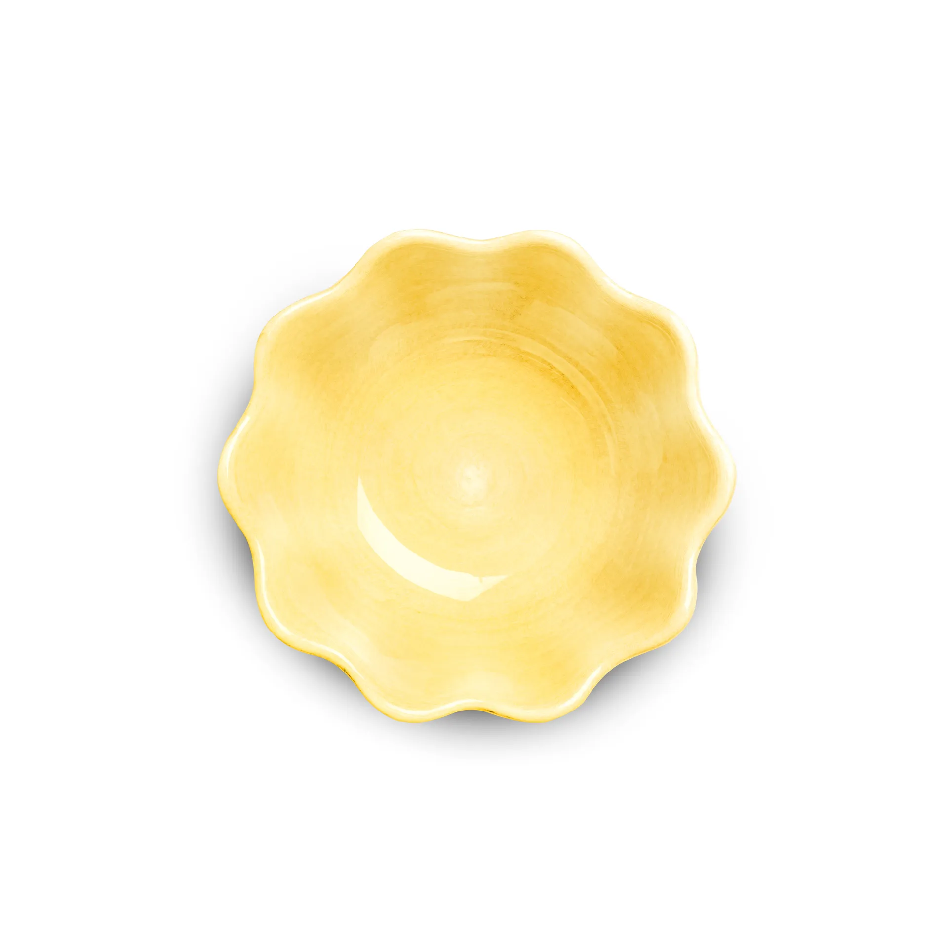 Oyster schaal Ø13 cm, Geel Mateus