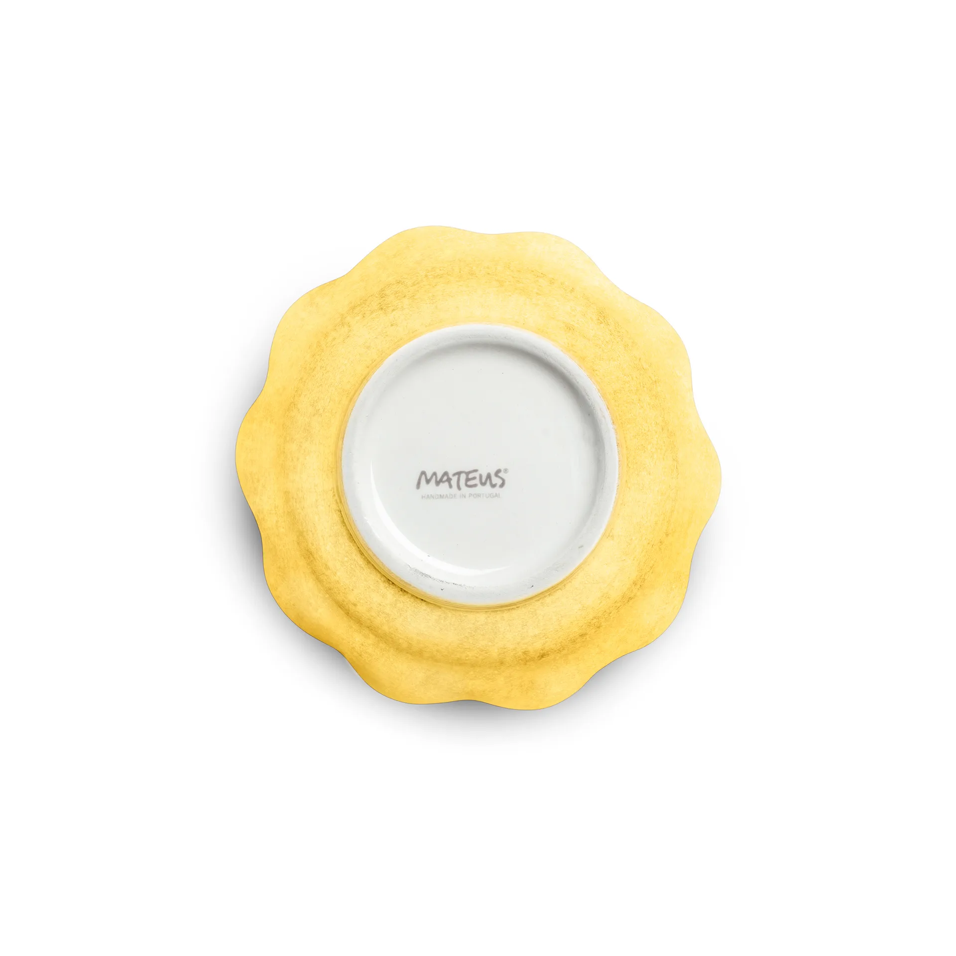 Oyster schaal Ø13 cm, Geel Mateus