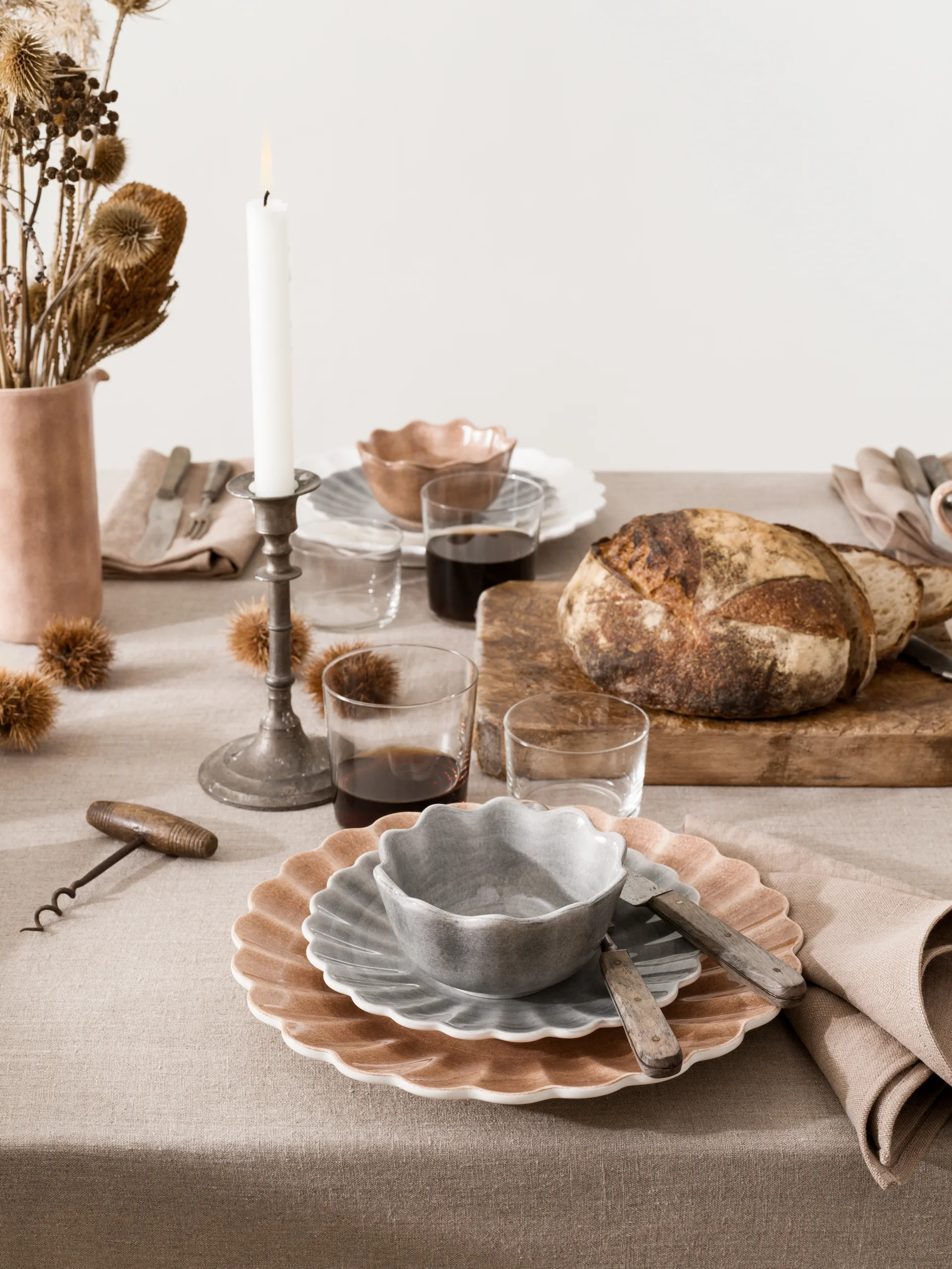 Oyster schaal Ø13 cm, Grijs Mateus