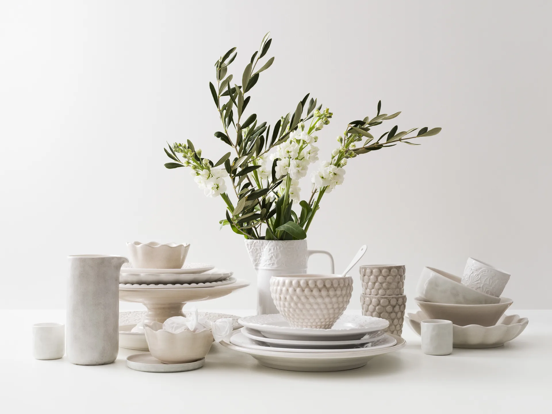 Oyster schaal Ø13 cm, Zand Mateus